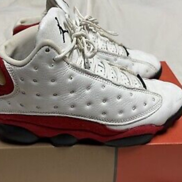 Air Jordan 13 Retro BG Shoes Men Sz 10 White High-top Sneakers 2016 414574-122
